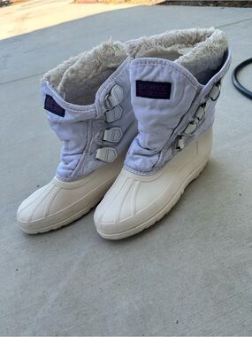 Vintage Sorel Kaufman Canada White Insulated Duck Snow Boots Women’s 8